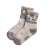 Носки детские из 100% шерсти производства Монголия  "Снежинки" цвет Серый
