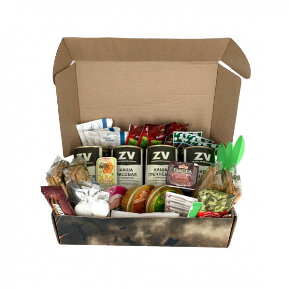 Сухой паек "Офицерский" РПС-У Армейские будни (Суточный увеличенный) Сухой паек "Офицерский" РПС-У Армейские будни (Суточный увеличенный)