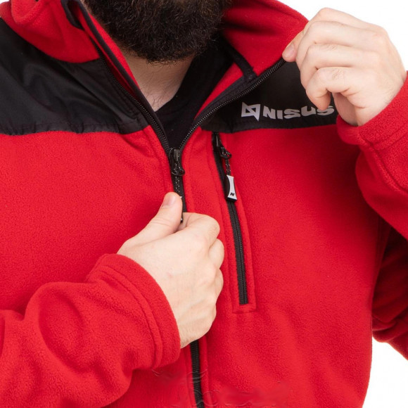 Костюм флисовый NISUS ARGUT (красно-черный)