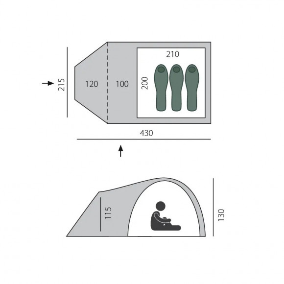 Палатка Arten Spring Т0483 цвет синий Палатка Arten Spring Т0483 цвет синий