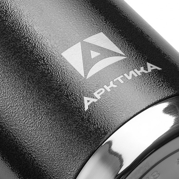 Термос Арктика 106 С с ситечком, черный, узкое горло
