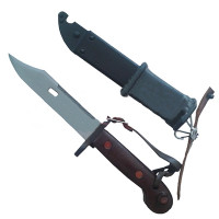 Штык-нож сувенир инд.6Х3 (АКМ) ножны с резиновой накладкой ШНС-001-01