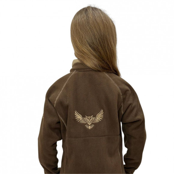 Куртка Русская охота Филин детская флис (коричн/беж)