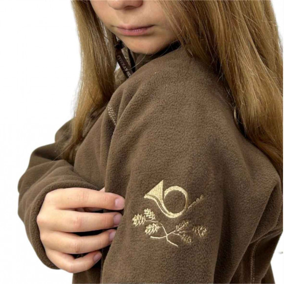 Куртка Русская охота Филин детская флис (коричн/беж)