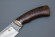Нож ИП Семин Разделочный сталь 95x18 со следами ковки рукоять литье мельхиор венге Нож ИП Семин Разделочный сталь 95x18 со следами ковки рукоять литье мельхиор венге