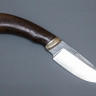 Нож ИП Семин Разделочный сталь 95x18 со следами ковки рукоять литье мельхиор венге