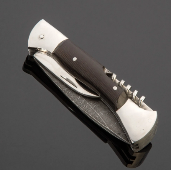 Нож складной ИП Семин Снайпер 3-х предметный дамасская сталь рукоять венге Нож складной ИП Семин Снайпер 3-х предметный дамасская сталь рукоять венге