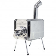 Печка Турист, 0.8мм, с искрогасителем и экраном Печка Турист, 0.8мм, с искрогасителем и экраном