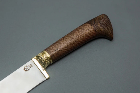 Нож ИП Семин Узбекский малый Пчак из стали Х12МФ рукоять литье мельхиор венге Нож ИП Семин Узбекский малый Пчак из стали Х12МФ рукоять литье мельхиор венге