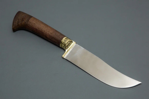 Нож ИП Семин Узбекский малый Пчак из стали Х12МФ рукоять литье мельхиор венге Нож ИП Семин Узбекский малый Пчак из стали Х12МФ рукоять литье мельхиор венге