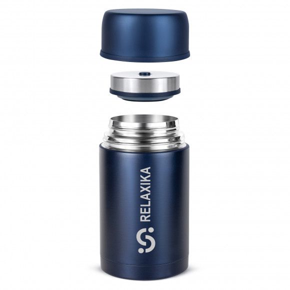 Термос для еды Relaxika 301 на 0,7 литра синий Термос для еды Relaxika 301 на 0,7 литра синий