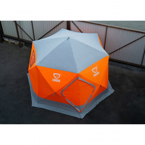 Палатка Куб CONDOR зимняя утепленная 6 сторон размер 3,6 х 3,2 х 2,2  оранжевый Палатка Куб CONDOR зимняя утепленная 6 сторон размер 3,6 х 3,2 х 2,2  оранжевый