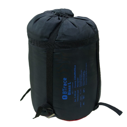 Спальный мешок BTrace Snug S (-28) серый / синий Спальный мешок BTrace Snug S (-28) серый / синий