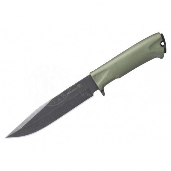 Нож Кизляр Милитари сталь AUS-8 stonewash рукоять эластрон (хаки)