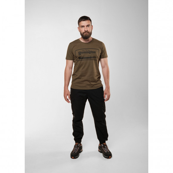 Футболка Remington Hunting Shell Shirts Dark Olive RM1337-903 Футболка Remington Hunting Shell Shirts Dark Olive RM1337-903