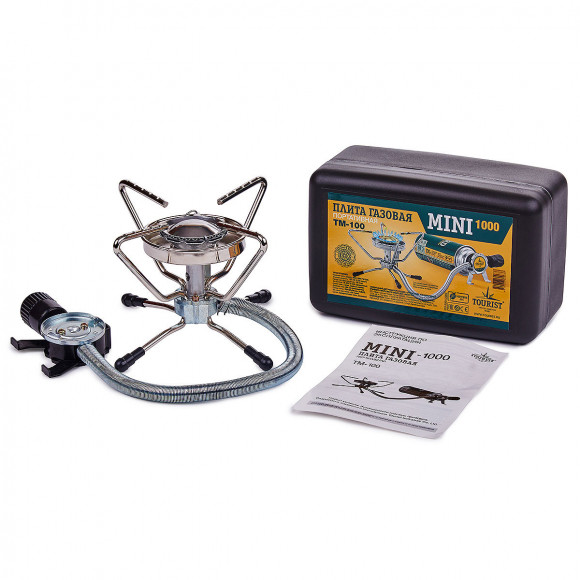 Плита портативная газовая Tourist MINI-1000 TM-100 Плита портативная газовая Tourist MINI-1000 TM-100