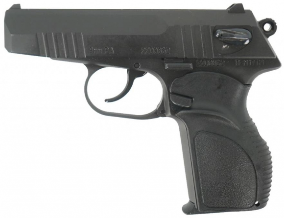 Пистолет П-М17ТМ к.9 мм РА, 8 заряд., 0.75 кг.