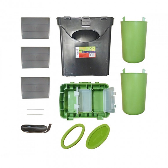 Ящик рыбака зимний Helios FishBox 1-секционный 10л Ящик рыбака зимний Helios FishBox 1-секционный 10л