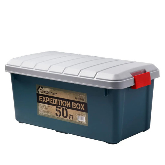 Ящик многофункциональный 50л Следопыт Expedition Box 700х360х320мм цвет зеленый/серый Ящик многофункциональный 50л Следопыт Expedition Box 700х360х320мм цвет зеленый/серый