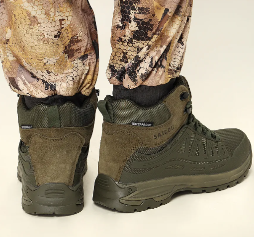 Ботинки треккинговые SAICOU SC-FX106G-2 цвет Оливковый р.45 Ботинки треккинговые SAICOU SC-FX106G-2 цвет Оливковый р.45