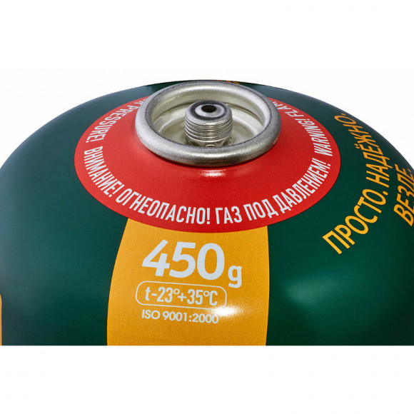 Газовый баллон TOURIST GAS STANDART TBR-450 резьбовой для портативных приборов