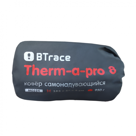 Коврик самонадувающийся  BTrace THERM-A-PRO 8  М0224  183х55х8см красный