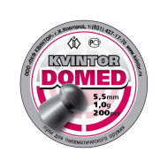 Пули для пневматики 5,5мм 1,0г Kvintor Domed 200шт Пули для пневматики 5,5мм 1,0г Kvintor Domed 200шт