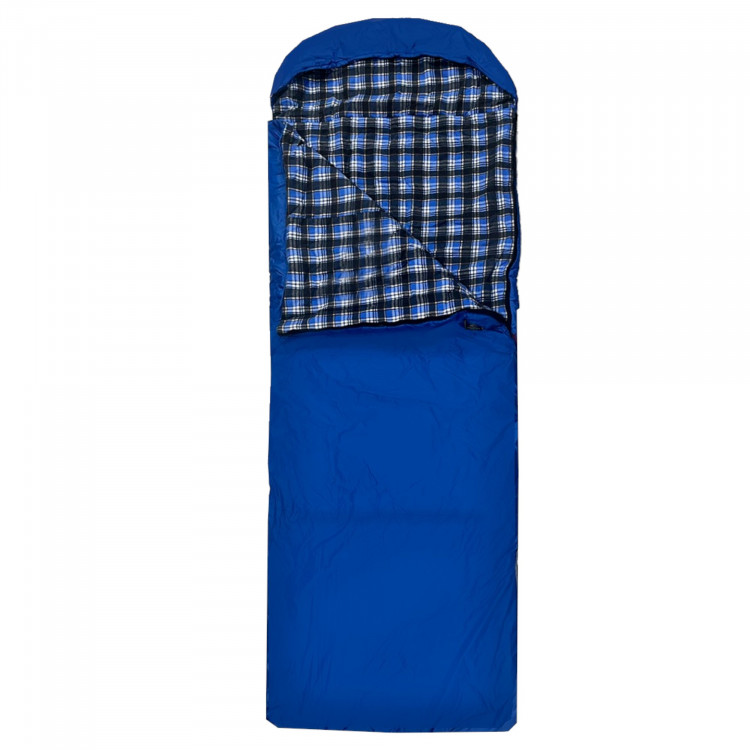 Спальный мешок-одеяло Русская охота, меринос, широкий с подголовником, фланель
