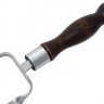 Вилка-шампур с узором и деревянной ручкой "КОЛЬЦО" 2,5х12х500