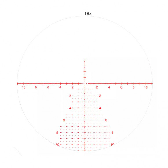 Прицел оптический Artelv LRS 3-18х50 FFP сетка  AM318, подсветка, IP68, 6000Дж, 34мм + кольца