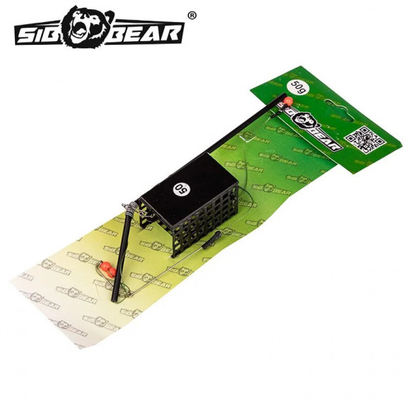 Монтаж фидерный SibBear с кормушкой и 3 крючками  70г/80г