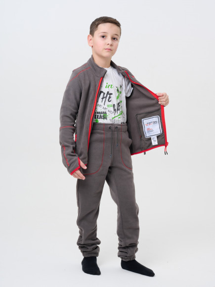 Костюм Triton RICH детский из флиса цвет серый Костюм Triton RICH детский из флиса цвет серый