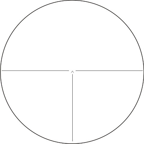 Сетка-полукрест. Вид поля зрения. Сетка-полукрест. Вид поля зрения.