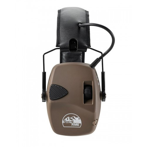 Наушники активные ShotTime 32 стрелковые NRR 22dB Tan (EST-32T) Наушники активные ShotTime 32 стрелковые NRR 22dB Tan (EST-32T)