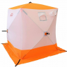 Палатка зимняя Следопыт КУБ 2,1*2,1 цвет бело-оранжевый