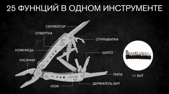 Инструмент многофункциональный Ganzo G201 Инструмент многофункциональный Ganzo G201