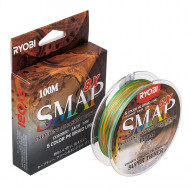 Шнур плетеный Ryobi Smap PE 8X Multicolor 100м Шнур плетеный Ryobi Smap PE 8X Multicolor 100м