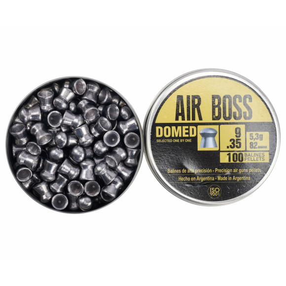 Пули пневматические 9мм 5,3г Apolo Air Boss Domed 100шт