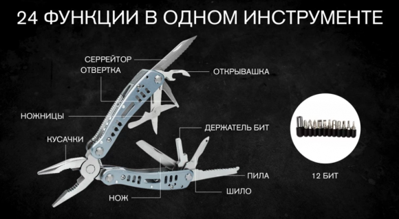 Инструмент многофункциональный Ganzo G203