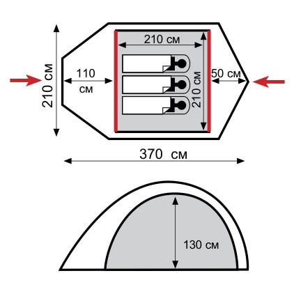 Палатка Tramp Lair 3 V2 (TRT-39) Палатка Tramp Lair 3 V2 (TRT-39)
