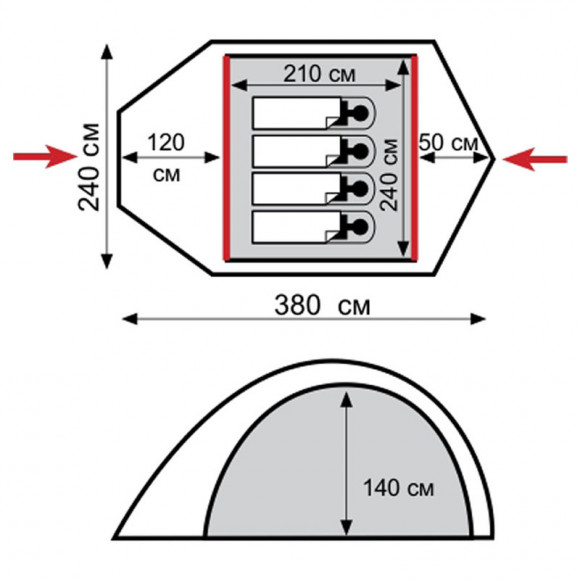 Палатка Tramp Lair 4 V2 (TRT-40) Палатка Tramp Lair 4 V2 (TRT-40)