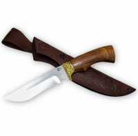Нож Галеон сталь 65x13, литье, рукоять ценные породы дерева (ИП Семин)