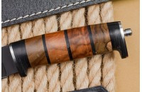 Нож охотничий Ш-5, Кизляр, сталь AUS-8, клинок-145 мм., stonewash, кожа/дерево