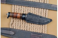 Нож охотничий Ш-5, Кизляр, сталь AUS-8, клинок-145 мм., stonewash, кожа/дерево