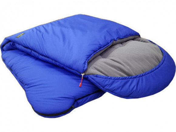 Спальный мешок-одеяло Русская охота, меринос, с подголовником 300 (до -20°С), синий Спальный мешок-одеяло Русская охота, меринос, с подголовником 300 (до -20°С), синий
