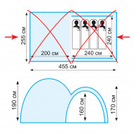 Комплект дуг дюрапол для палатки Sphinx TRA-135 Комплект дуг дюрапол для палатки Sphinx TRA-135