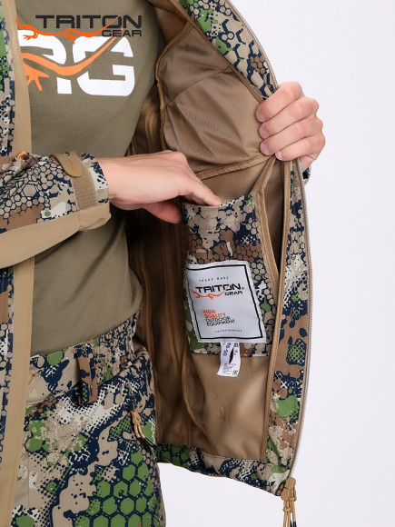 Костюм демисезонный Triton CHAMELEON PRO -5'C материал SoftShell цвет ForestGreen/Beige Костюм демисезонный Triton CHAMELEON PRO -5'C материал SoftShell цвет ForestGreen/Beige