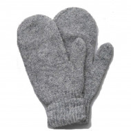 Варежки из шерсти монгольской овцы цвет серый Варежки из шерсти монгольской овцы цвет серый