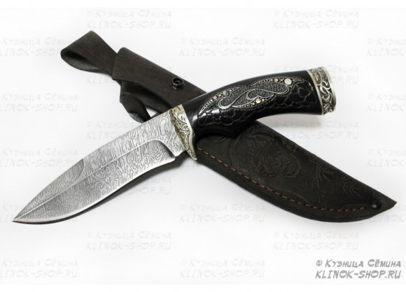 Нож Семин Скиф, дамасская сталь