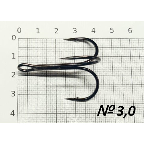 Крючок тройной SibBear #KH-11030 BN, все размеры